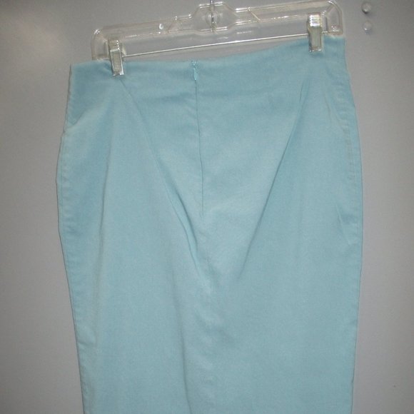 ASOS Women's Skirt Size 12 Turquoise Color Zipper Back Women's Skirt - Picture 6 of 10